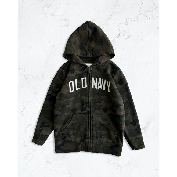 Old Navy camo zip up hoodie - Kids 5T - Picture 1 of 3